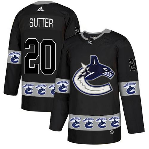 Adidas Canucks #20 Brandon Sutter Black Authentic Team Logo Fashion Stitched NHL Jersey Adidas Canucks #20 Brandon Sutter Black Authentic Team Logo Fashion Stitched NHL Jersey