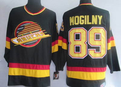 Nhl jerseys Vancouver Canucks 89# Mogilny Black(CCM