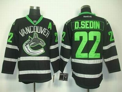 Vancouver Canucks 22 D.sedin black ice Jersey