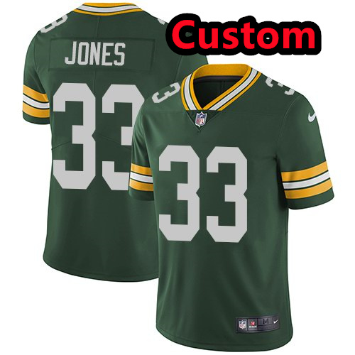 Custom Men's Nike Packers Green Vapor Untouchable Limited Jersey Custom Men's Nike Packers Green Vapor Untouchable Limited Jersey