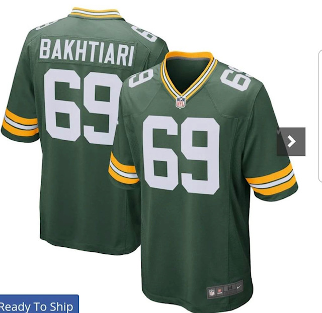 Custom Packers big size Jersey #69 Bakhtiari Green Vapor Limited Stitched Jersey Custom Packers big size Jersey #69 Bakhtiari Green Vapor Limited Stitched Jersey