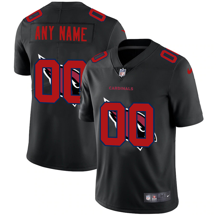 Arizona Cardinals Custom Men's Nike Team Logo Dual Overlap Limited NFL Jersey Black Arizona Cardinals Custom Men's Nike Team Logo Dual Overlap Limited NFL Jersey Black