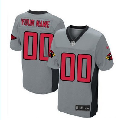 Men's Nike Arizona Cardinals Customized Limited Grey Shadow NFL Jersey Men's Nike Arizona Cardinals Customized Limited Grey Shadow NFL Jersey