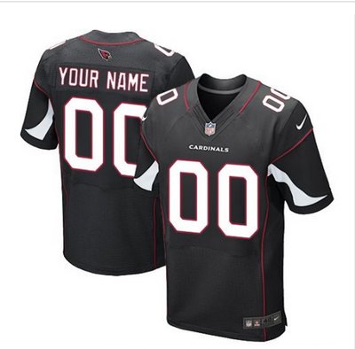 Men's Nike Arizona Cardinals Customized Elite Black Alternate NFL Jersey Men's Nike Arizona Cardinals Customized Elite Black Alternate NFL Jersey