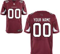 Men's Nike Arizona Cardinals Customized Elite Team Color Jerseys (40-60)