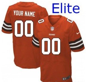 Nike Cleveland Browns Orange Customized Elite Jerseys