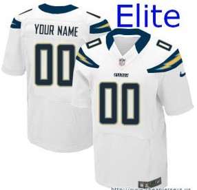 Nike San Diego Chargers Customized Elite White Jerseys Nike San Diego Chargers Customized Elite White Jerseys