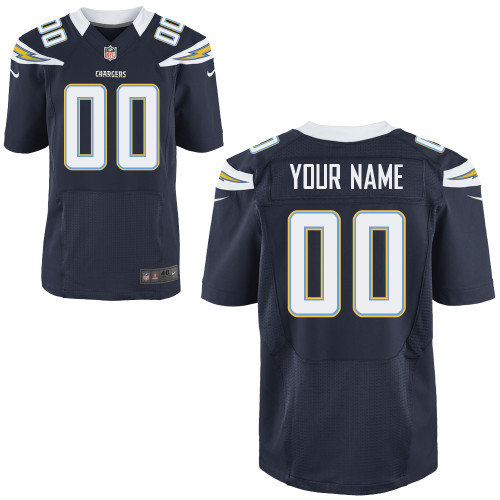 Men's Nike San Diego Chargers Customized Elite Team Color Jerseys Men's Nike San Diego Chargers Customized Elite Team Color Jerseys