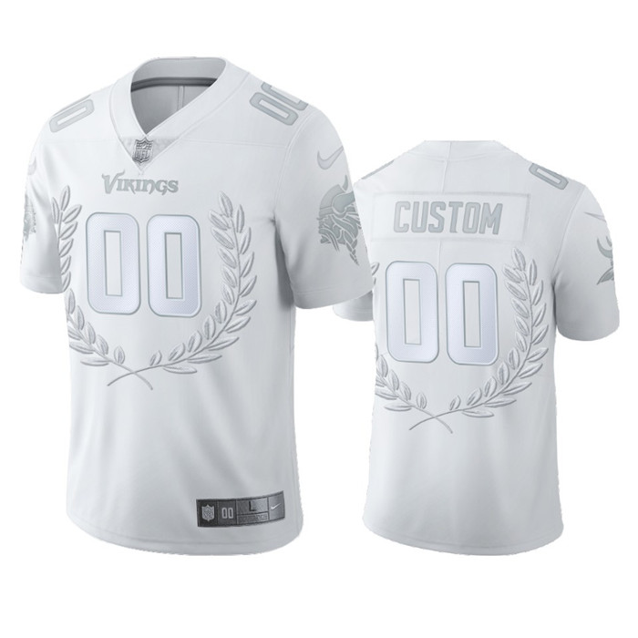 Minnesota Vikings Custom Men''s Nike Platinum NFL MVP Limited Edition Jersey Minnesota Vikings Custom Men''s Nike Platinum NFL MVP Limited Edition Jersey