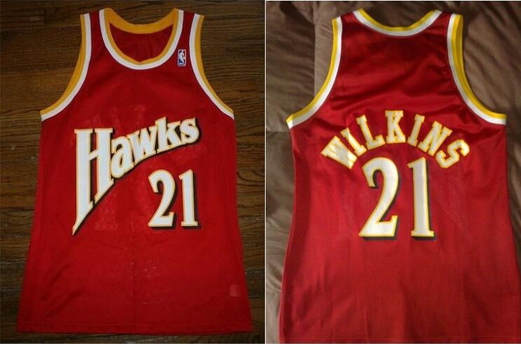 Atlanta Hawks 21 Dominique Wilkins Red NBA Jerseys