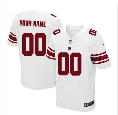 Men's Nike New York Giants Customized Elite White NFL Jersey Men's Nike New York Giants Customized Elite White NFL Jersey