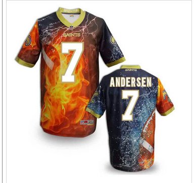 New Orleans Saints #7 Morten Andersen Stitched NFL Elite Fanatical Version Jersey (6) New Orleans Saints #7 Morten Andersen Stitched NFL Elite Fanatical Version Jersey (6)