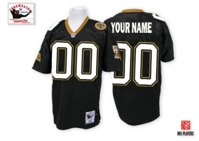 Customized New Orleans Saints Jersey Throwback Super Bowl Black Football Jersey Customized New Orleans Saints Jersey Throwback Super Bowl Black Football Jersey