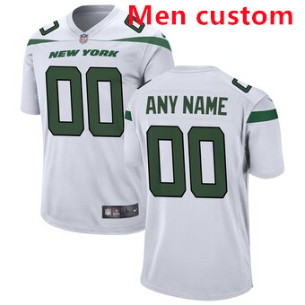 Custom New York Jets Nike Vapor Limited White Jersey Custom New York Jets Nike Vapor Limited White Jersey
