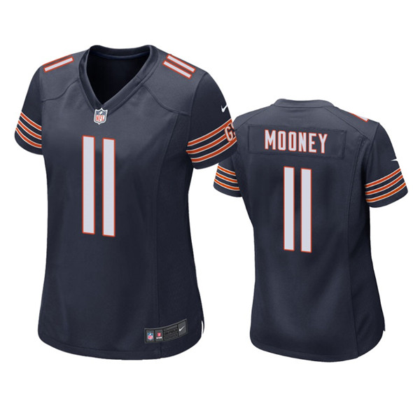 Women's Chicago Bears #11 Darnell Mooney Navy Jersey Women's Chicago Bears #11 Darnell Mooney Navy Jersey