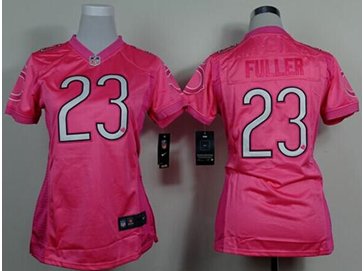 Women's NEW Bears #23 Kyle Fuller Pink Be Luv'd Stitched NFL New Elite Jersey