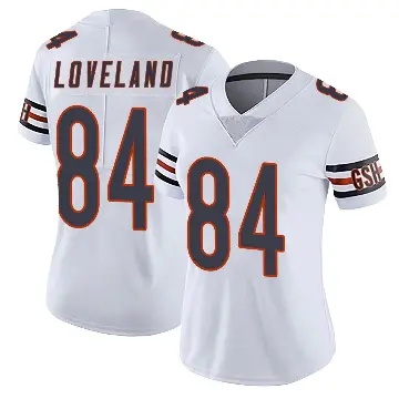 Women Chicago Bears #84 Colston Loveland White F.U.S.E. Vapor Untouchable Limited Stitched Football Jersey