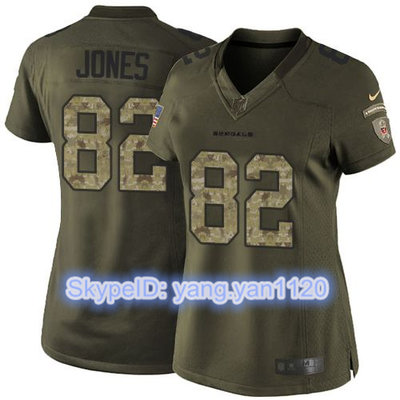 Nike Bengals #82 Marvin Jones Green Women's Stitched NFL Limited Salute to Service Jersey