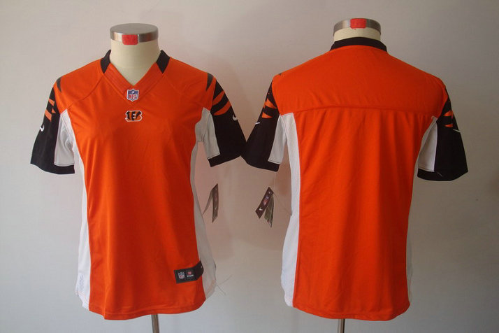 Women NEW NFL Cincinnati Bengals Blank Orange Jerseys