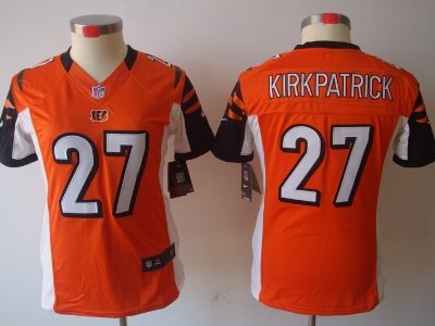 Women NEW Cincinnati Bengals 27 Dre Kirkpatrick Orange Jerseys