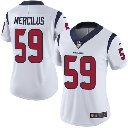 Nike Texans #59 Whitney Mercilus White Women's Stitched NFL Vapor Untouchable Limited Jersey Nike Texans #59 Whitney Mercilus White Women's Stitched NFL Vapor Untouchable Limited Jersey