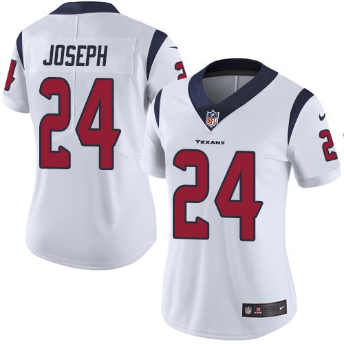 Nike Texans #24 Johnathan Joseph White Women's Stitched NFL Vapor Untouchable Limited Jersey Nike Texans #24 Johnathan Joseph White Women's Stitched NFL Vapor Untouchable Limited Jersey