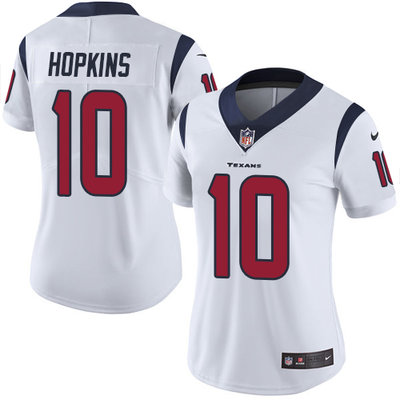 Nike Texans #10 DeAndre Hopkins White Women's Stitched NFL Vapor Untouchable Limited Jersey Nike Texans #10 DeAndre Hopkins White Women's Stitched NFL Vapor Untouchable Limited Jersey