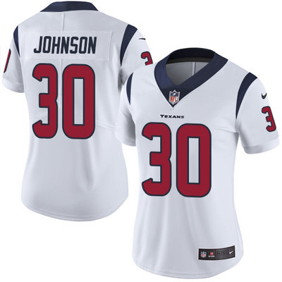 Nike Texans #30 Kevin Johnson White Women's Stitched NFL Vapor Untouchable Limited Jersey Nike Texans #30 Kevin Johnson White Women's Stitched NFL Vapor Untouchable Limited Jersey