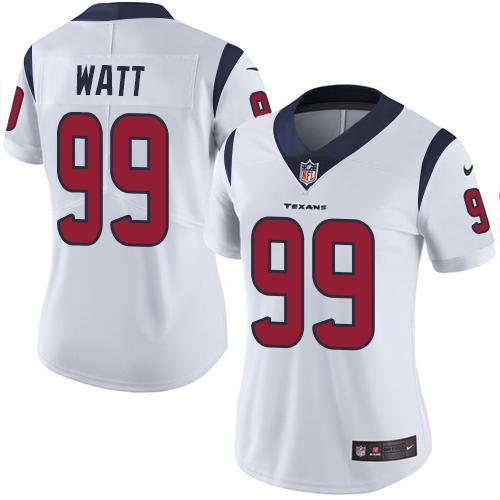 Nike Texans #99 J.J. Watt White Women's Stitched NFL Vapor Untouchable Limited Jersey Nike Texans #99 J.J. Watt White Women's Stitched NFL Vapor Untouchable Limited Jersey