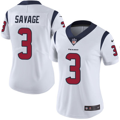 Nike Texans #3 Tom Savage White Women's Stitched NFL Vapor Untouchable Limited Jersey Nike Texans #3 Tom Savage White Women's Stitched NFL Vapor Untouchable Limited Jersey