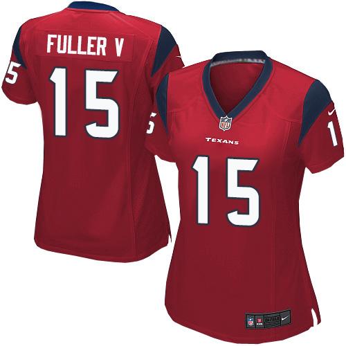 Nike Texans #15 Will Fuller V Red Alternate Women's Stitched NFL Elite Jersey Nike Texans #15 Will Fuller V Red Alternate Women's Stitched NFL Elite Jersey