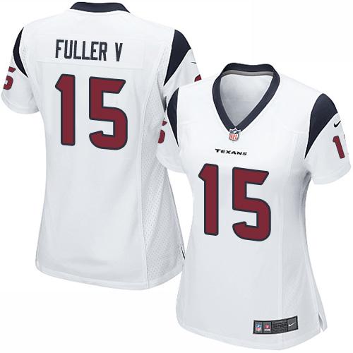 Nike Texans #15 Will Fuller V White Women's Stitched NFL Elite Jersey Nike Texans #15 Will Fuller V White Women's Stitched NFL Elite Jersey