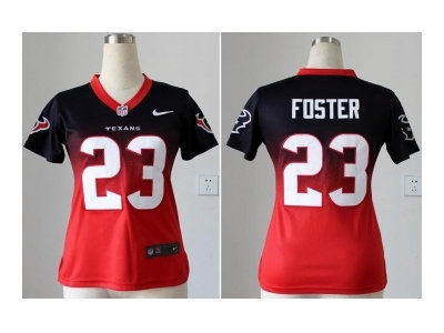 Women NEW NFL Houston Texans 23 Arian Foster Black Red Drift Fashion II Jerseys Women NEW NFL Houston Texans 23 Arian Foster Black Red Drift Fashion II Jerseys