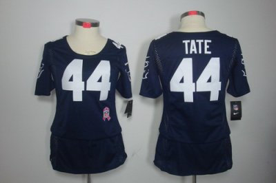 Womens NEW Houston Texans 44 Tate Elite breast Cancer Awareness Blue Jerseys Womens NEW Houston Texans 44 Tate Elite breast Cancer Awareness Blue Jerseys