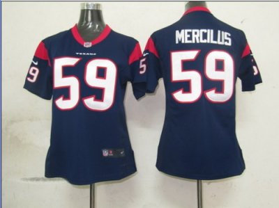 Women Nike NFL Houston Texans 59# Mercilus Game jerseys