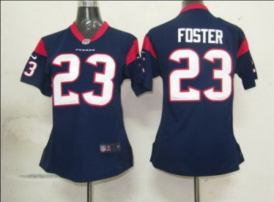 Women Nike NFL Houston Texans 23 FOSTER Game jerseys