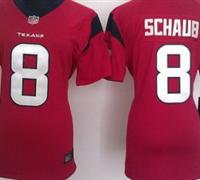 Women Nike Houston Texans 8 Matt Schaub Red Jerseys