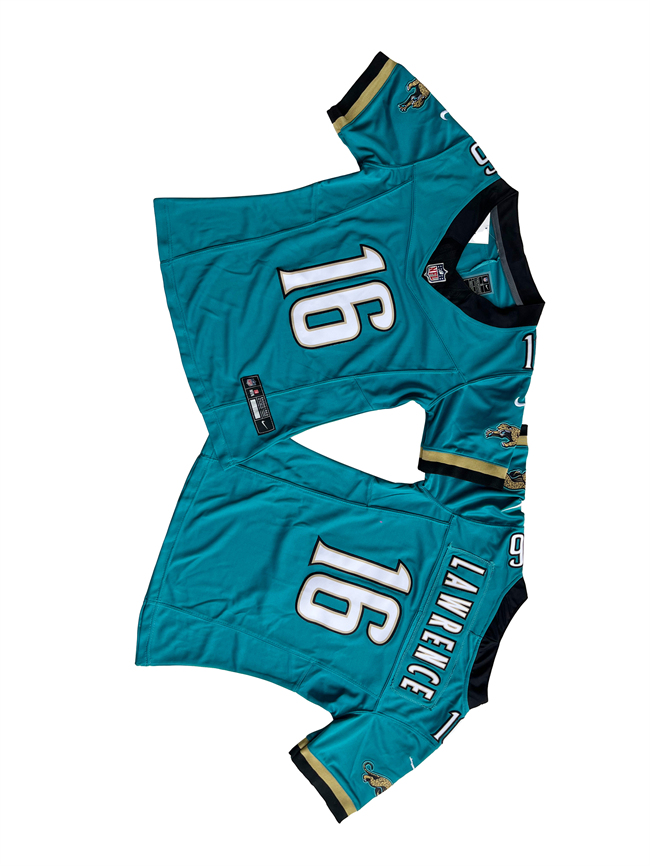 Women's Jacksonville Jaguars #16 Trevor Lawrence Teal 2024 F.U.S.E Prowler Throwback Vapor Limited Stitched Football Jersey(Run Small) Women's Jacksonville Jaguars #16 Trevor Lawrence Teal 2024 F.U.S.E Prowler Throwback Vapor Limited Stitched Football Jersey(Run Small)