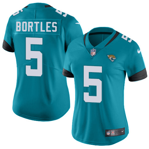 Nike Jaguars #5 Blake Bortles Teal Green Alternate Women's Stitched 1 Nike Jaguars #5 Blake Bortles Teal Green Alternate Women's Stitched 1