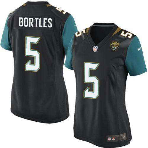 Nike Jaguars #5 Blake Bortles Black Team Color Women's Stitched NFL Nike Jaguars #5 Blake Bortles Black Team Color Women's Stitched NFL