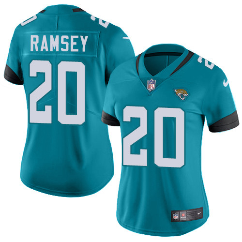 Nike Jaguars #20 Jalen Ramsey Teal Green Alternate Women's Stitched Nike Jaguars #20 Jalen Ramsey Teal Green Alternate Women's Stitched