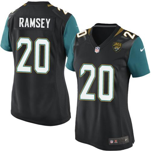 Nike Jaguars #20 Jalen Ramsey Black Team Color Women's Stitched 0 Nike Jaguars #20 Jalen Ramsey Black Team Color Women's Stitched 0