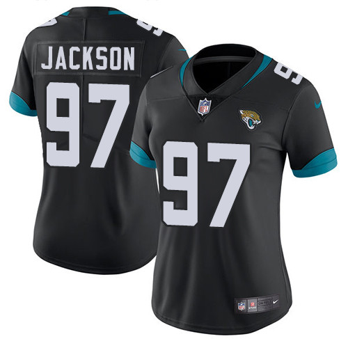 Nike Jaguars #97 Malik Jackson Black Team Color Women's Stitched Nike Jaguars #97 Malik Jackson Black Team Color Women's Stitched