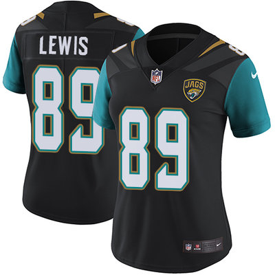 Nike Jaguars #89 Marcedes Lewis Black Alternate Women's Stitched NFL Vapor Untouchable Limited Jersey Nike Jaguars #89 Marcedes Lewis Black Alternate Women's Stitched NFL Vapor Untouchable Limited Jersey