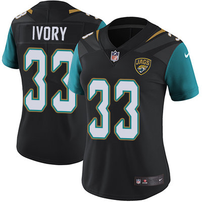 Nike Jaguars #33 Chris Ivory Black Alternate Women's Stitched NFL Vapor Untouchable Limited Jersey Nike Jaguars #33 Chris Ivory Black Alternate Women's Stitched NFL Vapor Untouchable Limited Jersey