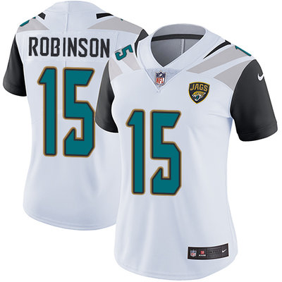 Nike Jaguars #15 Allen Robinson White Women's Stitched NFL Vapor Untouchable Limited Jersey Nike Jaguars #15 Allen Robinson White Women's Stitched NFL Vapor Untouchable Limited Jersey