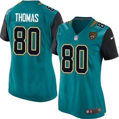 Nike Jaguars #80 Julius Thomas Teal Green Team Color Women's Stitched NFL Elite Jersey Nike Jaguars #80 Julius Thomas Teal Green Team Color Women's Stitched NFL Elite Jersey