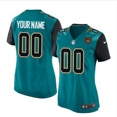 Women's Nike Jacksonville Jaguars Customized Elite Teal Green Team Color NFL Jersey Women's Nike Jacksonville Jaguars Customized Elite Teal Green Team Color NFL Jersey