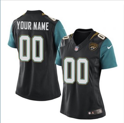 Women's Nike Jacksonville Jaguars Customized Limited Black Alternate NFL Jersey Women's Nike Jacksonville Jaguars Customized Limited Black Alternate NFL Jersey