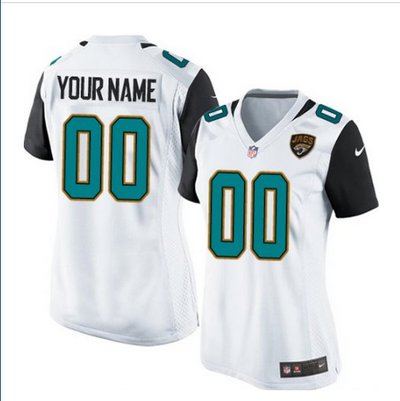 Women's Nike Jacksonville Jaguars Customized Limited White NFL Jersey Women's Nike Jacksonville Jaguars Customized Limited White NFL Jersey